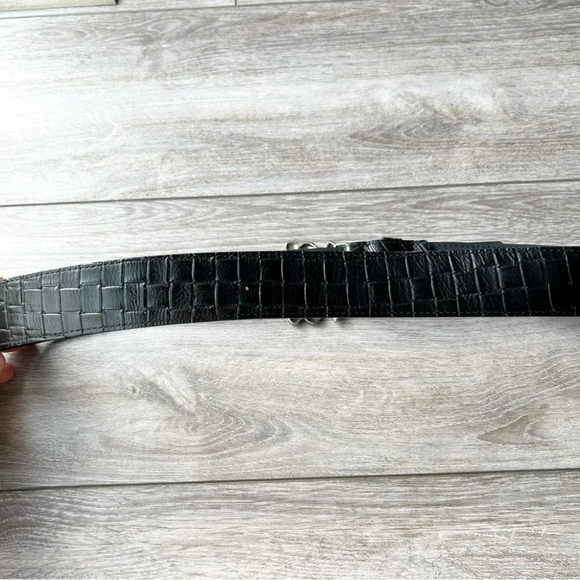 Kudos Braided Leather Belt With NBEL Vintage Buckle Made in  Italy Unisex - Picture 12 of 14